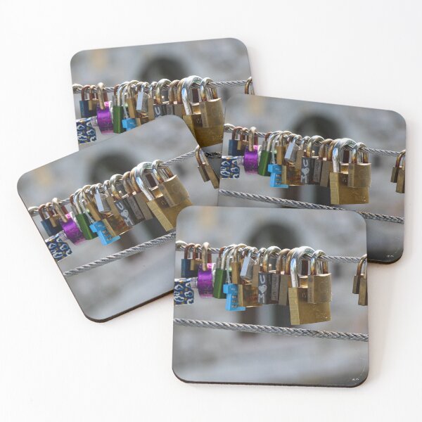 Item preview, Close up of the padlocks on Butchers Bridge in the old medieval town in Ljubljana, Slovenia designed and sold by SnapTPhotograph.