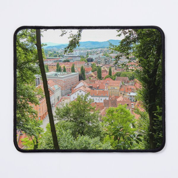 Item preview, A view through the trees from the view point on Ljubljana Castle, Slovenia designed and sold by SnapTPhotograph.