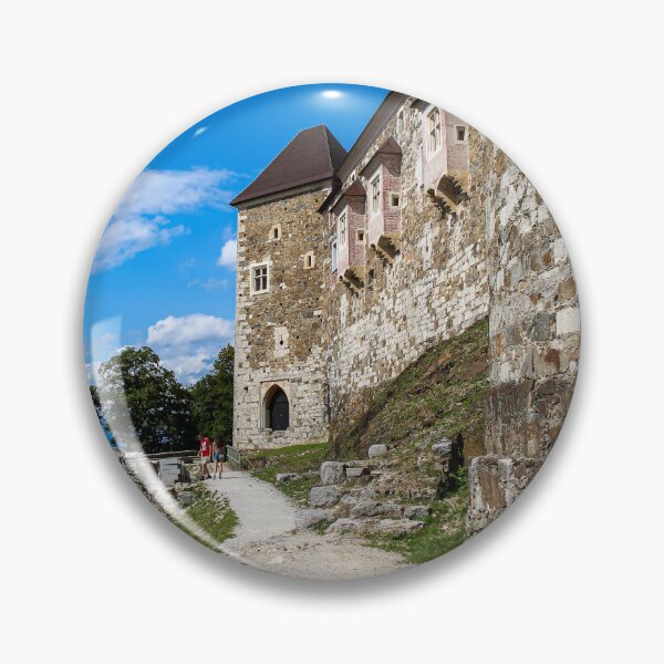 Item preview, The outer wall and watch tower on Ljubljana Castle / Ljubljanski grad, Ljubljana, Slovenia designed and sold by SnapTPhotograph.