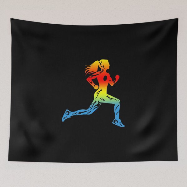 Item preview, Runner Running Girl Tattoo Design Gift Idea Sticker designed and sold by madisonbau.