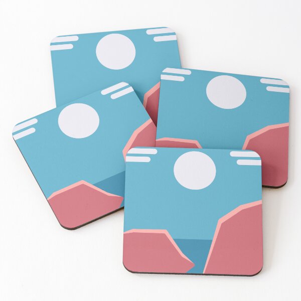 Item preview, The trans flag as an abstract landscape designed and sold by scosco-art.
