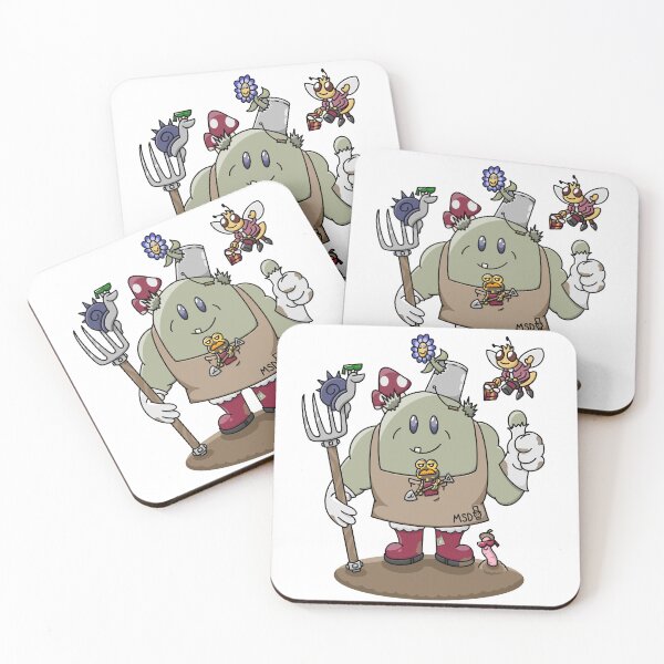 Item preview, Greg the Green Thumbed Gardener  - cartoon character designed and sold by MadSkullDesigns.