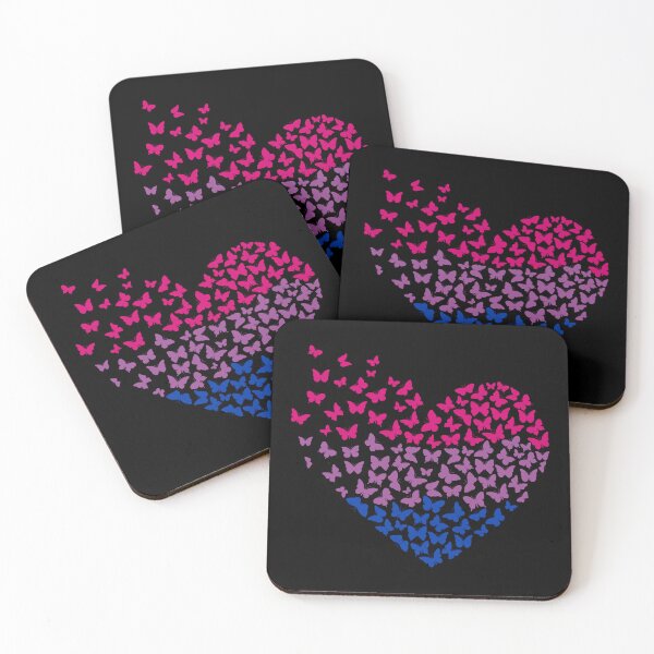 Item preview, Bisexual Butterflies Heart  designed and sold by Pridish.