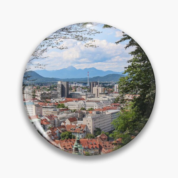 Item preview, A view through the trees from the view point on Ljubljana Castle, Slovenia designed and sold by SnapTPhotograph.