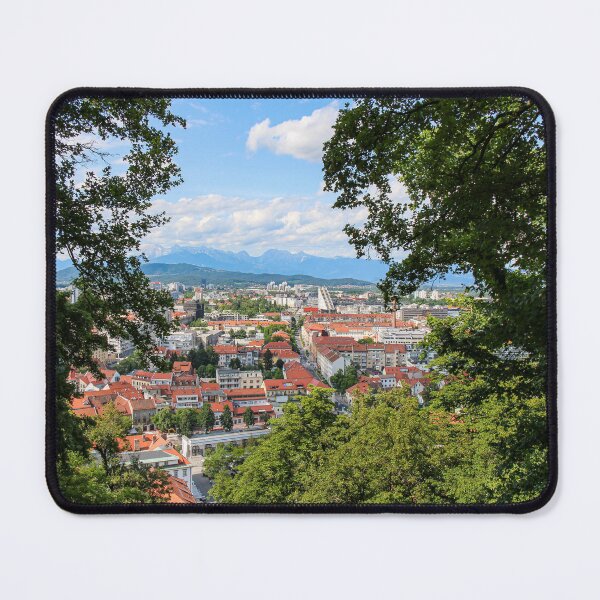 Item preview, A view through the trees from the view point on Ljubljana Castle, Slovenia designed and sold by SnapTPhotograph.