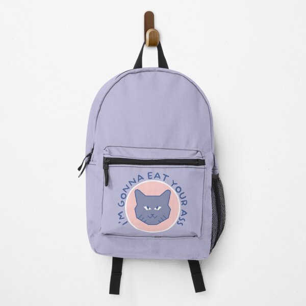 Item preview, Purple geometric cat (I'm gonna eat your ass) designed and sold by WuZe.