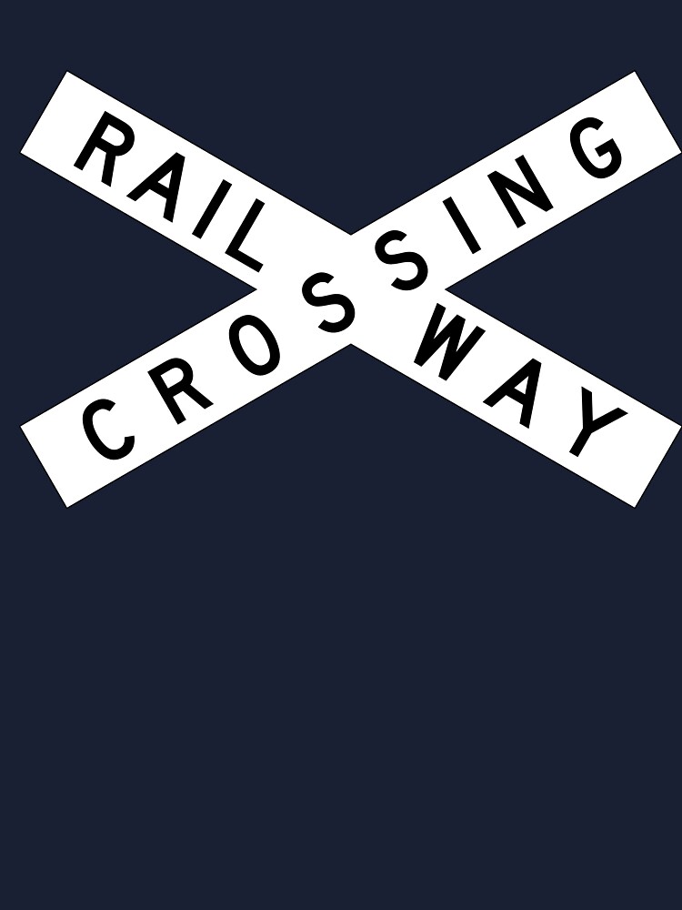 Railroad Crossing Road Sign Crossing Kids T-Shirt for Sale by