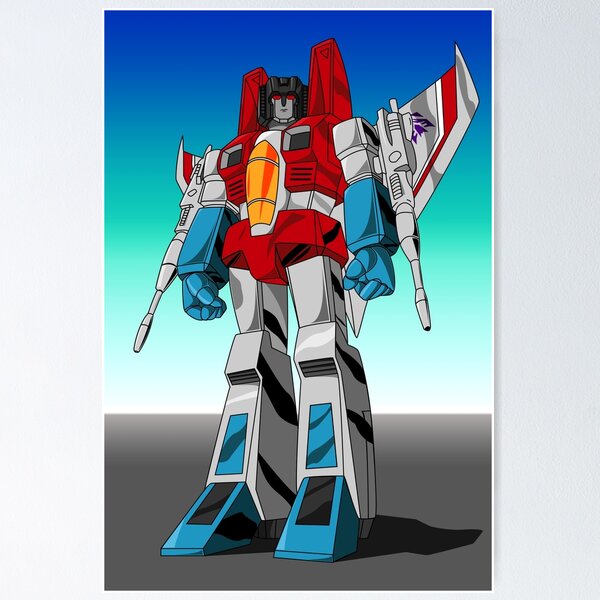 Starscream illustration Poster