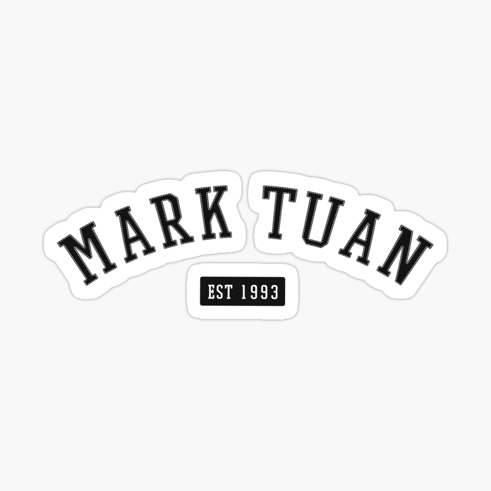 got7 mark tuan athletic sports style logo art print for sale by kptch redbubble