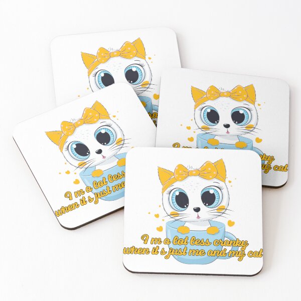 Item preview, Cats quotes - I’m a lot less cranky when it’s just me and my cat. designed and sold by FluffyPet.