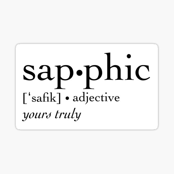 Item preview, sapphic - definition designed and sold by womenlovinwomen.