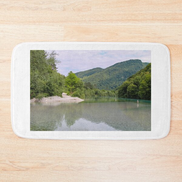 Item preview, The confluence between the Soca and Tolminka Rivers at Tolmin, Slovenia designed and sold by SnapTPhotograph.
