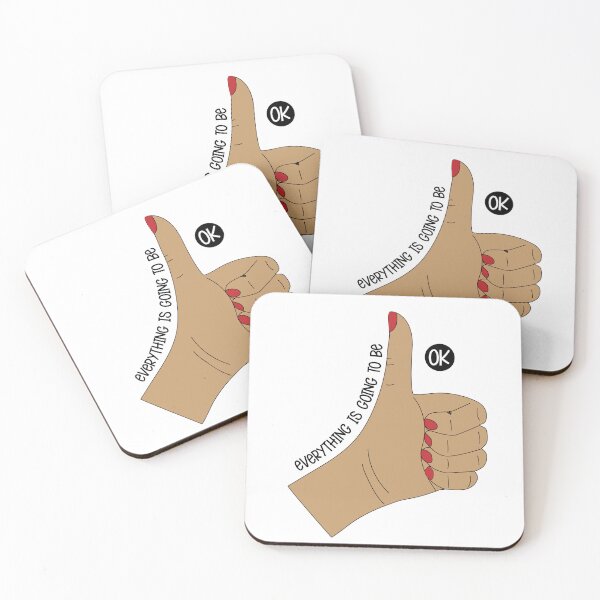Item preview, everything is going to be okay, i am fine, hand gesture, womens hand designed and sold by supervibesonly.