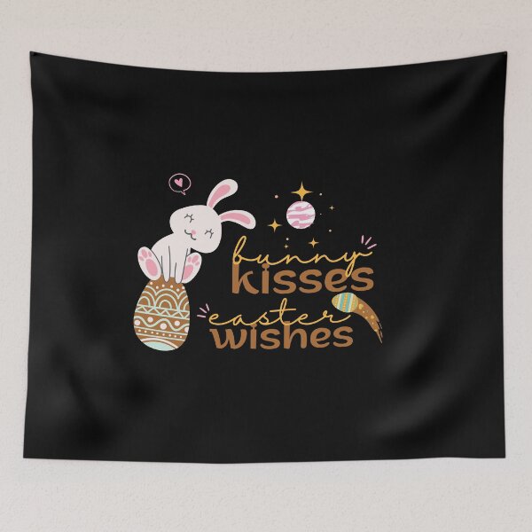 Item preview, Bunny Kisses Easter Wishes Cute Happy Easter Bunny Gift 2022  designed and sold by SweetbeStore.