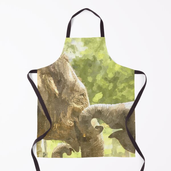 Item preview, Beautiful Watercolor Mother and Baby Elephant designed and sold by ClownFishArts.