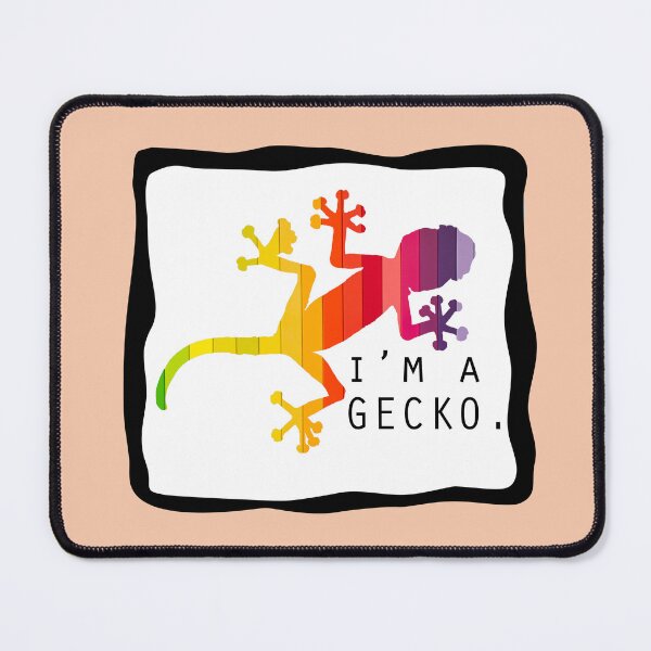 Item preview, Rainbow Gecko Sticker designed and sold by LanrivArtStudio.