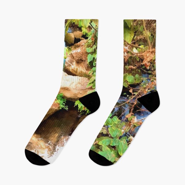 Item preview, An island of paradise. river, flow, water, turquoise, navy, blue, vegetation, paradise, island, summer, beach, adventure, foam, designed and sold by PrintedDreams.