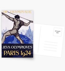 Paris 1924 Olympia Poster Postkarten