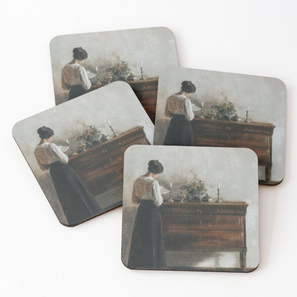 Item preview,  Interior with the Artist's Wife Reading (Vintage Print) - Carl Holsøe designed and sold by apopofbeauty.