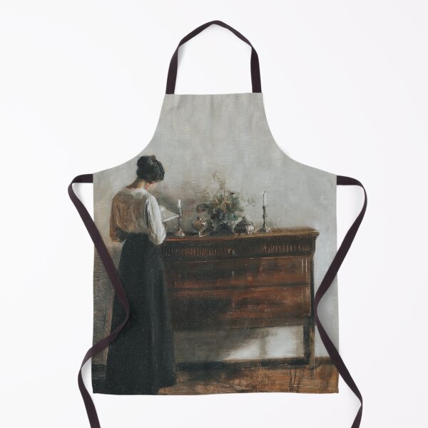 Item preview, Interior with the Artist's Wife Reading (Vintage Print) - Carl Holsøe designed and sold by apopofbeauty.