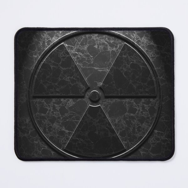 Item preview, Radioactive Symbol Black Marble Texture Repost designed and sold by The Learning Curve Photography.