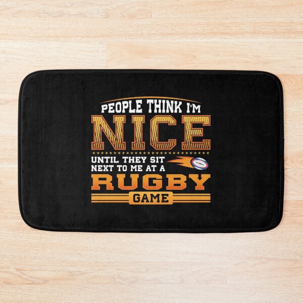 Item preview, People Think I Am Nice Until They Sit Next To Me At A Rugby Game Sticker designed and sold by lewisnash6.
