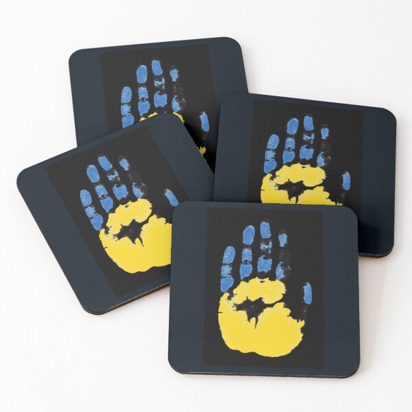 Item preview, Hand With Ukraine Colors (Black)   designed and sold by DattiloJames.