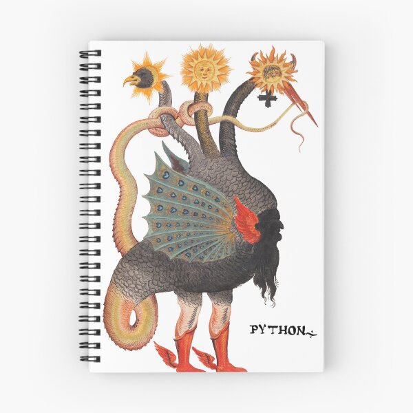 Item preview, Python Mercury, vintage alchemy illustration designed and sold by TeeARTHY.