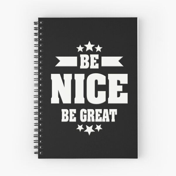 Item preview, Be nice be great | birthday gift ideas & cute quotes about life designed and sold by Desibeau.