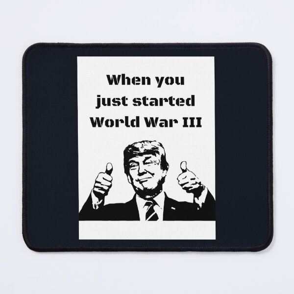 Item preview, World War 3 unisex Trump NoWarInIran World War 3 designed and sold by DattiloJames.