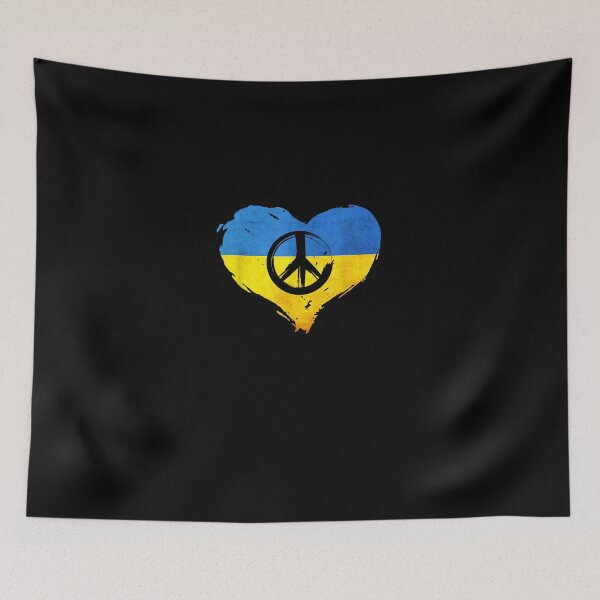 Item preview, Heart Love Peace Ukraine, Support Ukraine, Ukrainian Flag designed and sold by KingPower.