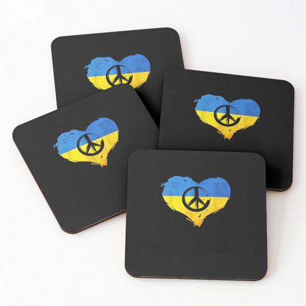 Item preview, Heart Love Peace Ukraine, Support Ukraine, Ukrainian Flag designed and sold by KingPower.