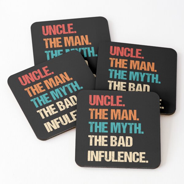 Item preview, Mens Vintage Fun Uncle Man Myth Bad Influence Funny T-shirt, Great Gift for Christmas, Fathers Day, Birthday Present  designed and sold by Tidasse ⭐⭐⭐⭐⭐.