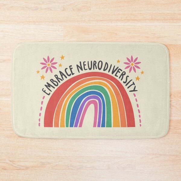 Item preview, Embrace neurodiversity (rainbow) - Autism and adhd awareness designed and sold by Paperfly Studio.