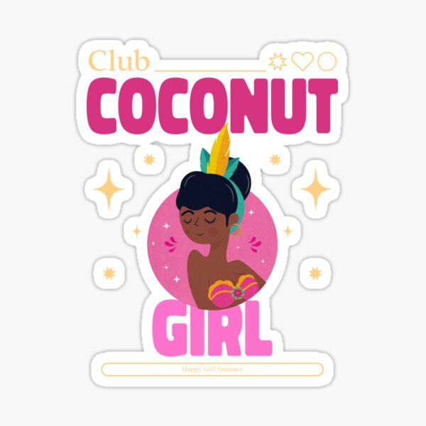 Coconut Girl Stickers for Sale | Redbubble