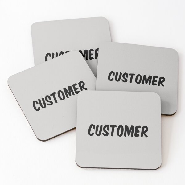 Item preview, Customer - Bold Black Text designed and sold by Chubuter.