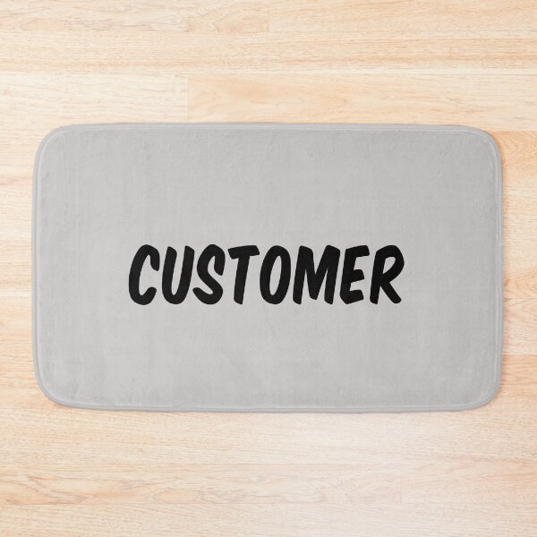 Item preview, Customer - Bold Black Text designed and sold by Chubuter.