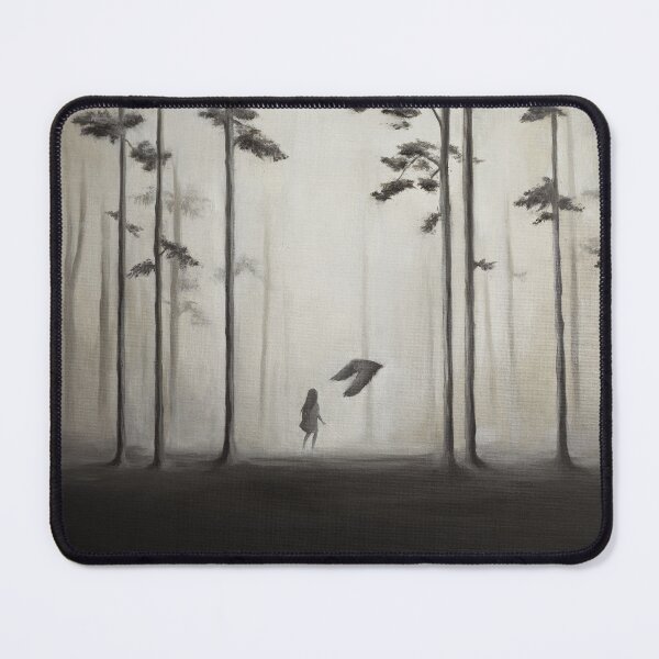 Item preview, Girl with owl in the misty forest designed and sold by ksanales.