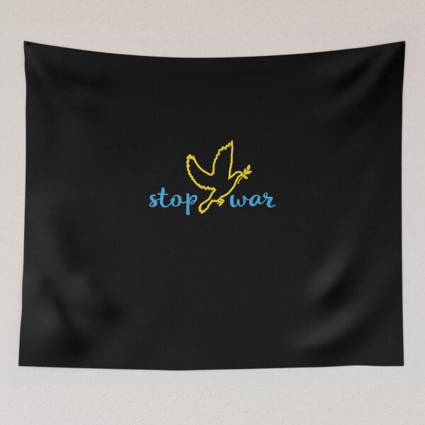 Item preview, Stop War I Stand With Ukraine USA Support For Ukrainian Flag designed and sold by KingPower.