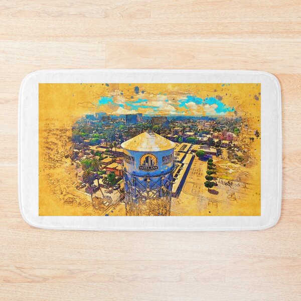 Item preview, Downtown Santa Ana aerial and the historic water tower designed and sold by NickoPrints.