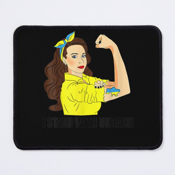 Item preview, I Stand With Ukraine Power Girl Ukraininans Supporter designed and sold by KingPower.