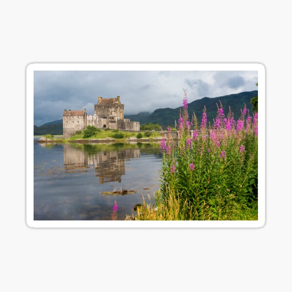 Eilean Donan Castle - Water Castle Scotland Travel Photography Sticker