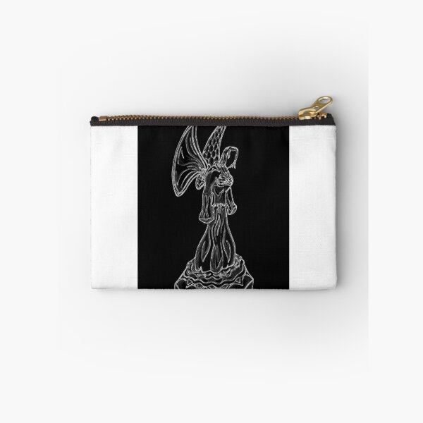 Item preview, Angel Drawing in White on Black Background designed and sold by adriturner.
