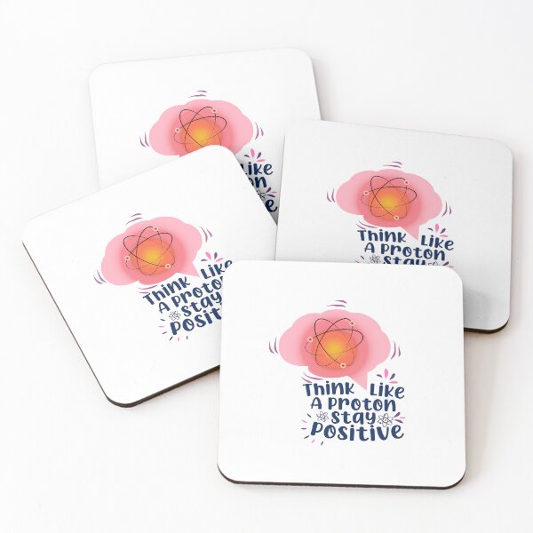 Item preview, Think like a proton and stay positive  Funny Physics Lover Gift  designed and sold by J-mina.