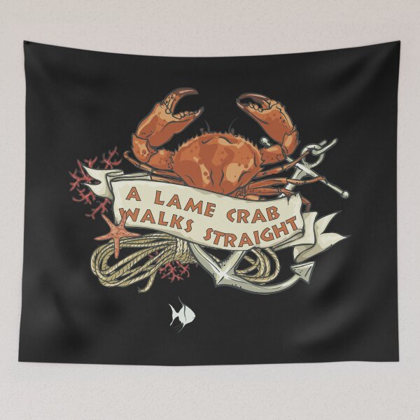 Item preview, A lame crab walks straight designed and sold by SerhiiArt.