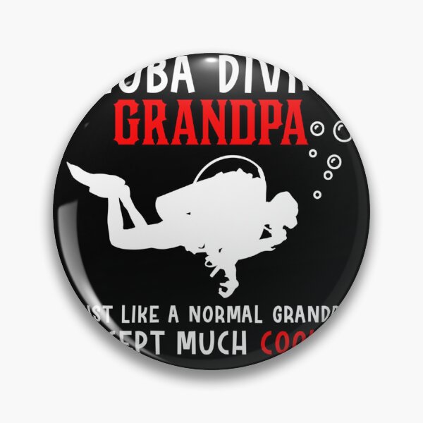 Item preview, Scuba diving grandpa just like a normal grandpa diver designed and sold by RichardxBen.