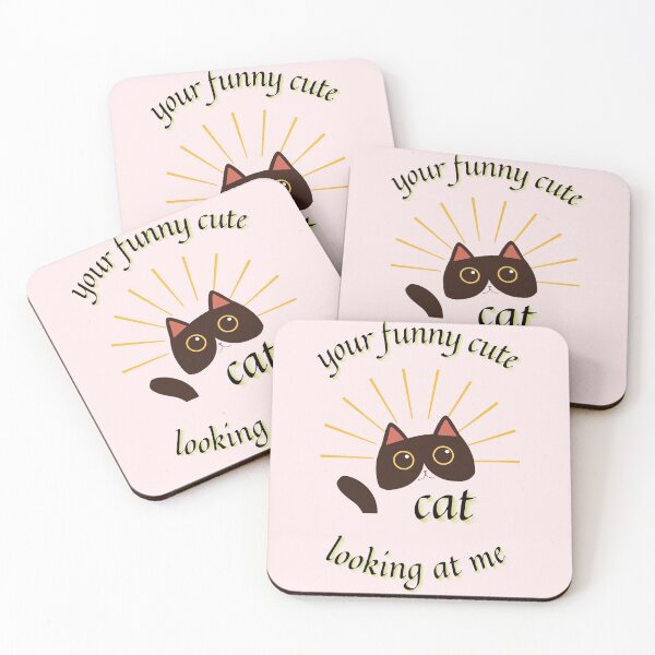 Item preview, your funny cute cat looking at me designed and sold by bateka.