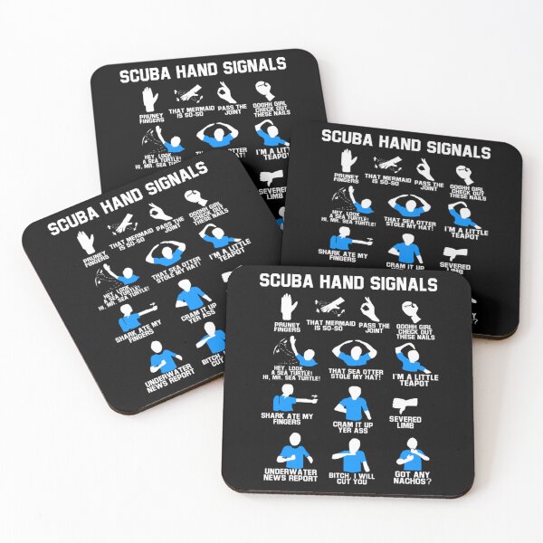 Item preview, Scuba Hand Signals Diver Hand Sign Funny  designed and sold by RichardxBen.