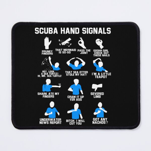Item preview, Scuba Hand Signals Diver Hand Sign Funny  designed and sold by RichardxBen.