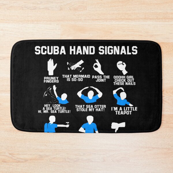 Item preview, Scuba Hand Signals Diver Hand Sign Funny  designed and sold by RichardxBen.